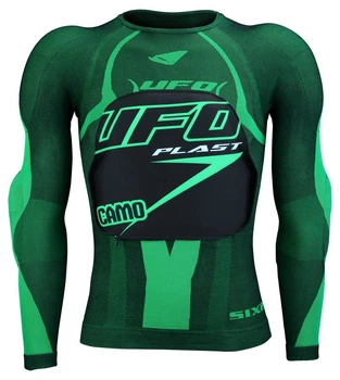 Куртка захисна спортивна UFO CAMO UNDERSHIRT WITH PROTECTIONS XXL Green/black (PE02376)