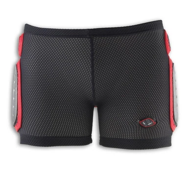 Шорти захисні спортивні для підлітків UFO PADDED PLASTIC JR M Black/red (PI04158)