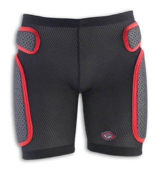 Шорти захисні спортивні UFO PADDED SOFT SHORTS XXL Black/red (SK09127)