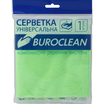 Салфетки Buroclean universal microfiber, 30х30 cm, 1шт (10200122)