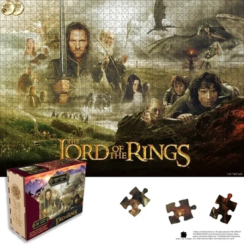 Деревянный пазл Woods Story Обладатель Колец Lord Of The Rings Герои Средиземья XXXL 1000 деталей
