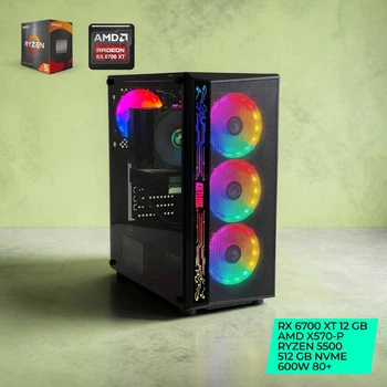 Компьютеры AMD Ryzen 5 с видеокартой Radeon RX 6700 XT купить в