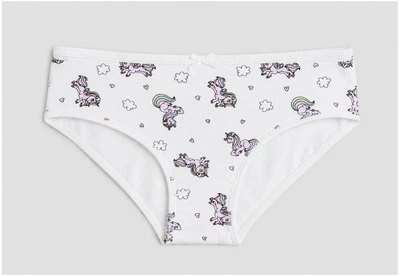 Трусики слипы для девочки H&M 1214392-002 134-140 см (8-10 years) Белый