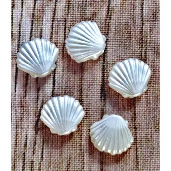 Намистина Only Біла мушля, 1х1,1см, 5 шт (633286)