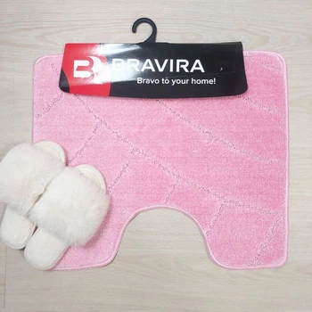 Коврик под унитаз Bravira серия Classik 50х60см BR-CLT201825 167-L.Pink BR-CLT201825_167_50x60_U