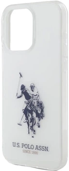 Etui U.S. Polo Shiny Big Logo USHCP15XTPUHRBH do iPhone 15 Pro Max Białe (3666339386078)