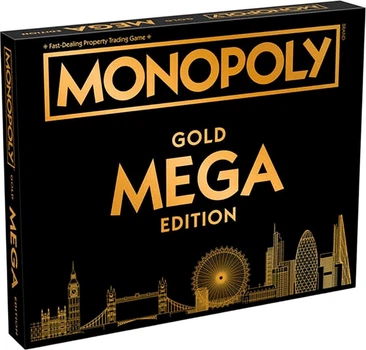 Настільна гра Winning Moves Monopoly Mega Gold (англійська) (5053410007348)