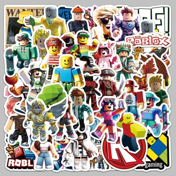 Стікери Роблокс Roblox вінілові стікери, наклейки для ноутбука, на телефон стікерпак наклейки набір наклейок 49 шт