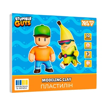Пластилін Yes Stumble Guys 10 кольорів 200г (540723)
