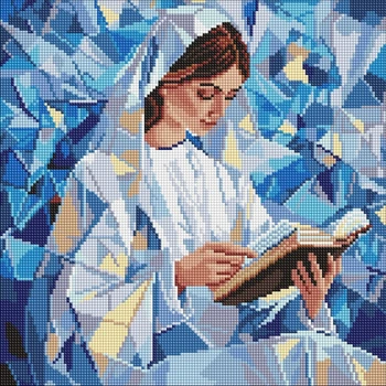 Mozaika diamentowa Ideyka Cicha lektura 40x40 cm (4823104379676)