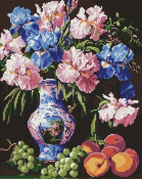 Mozaika diamentowa w oprawie Ideyka Piękno irysów 40x50 cm (4823104370857)