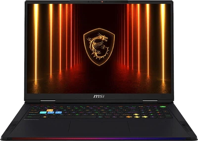 Ноутбук MSI Raider 18 HX AI (RAIDER 18 HX AI A2XWIG-222PL), Intel Core Ultra 9 285HX / 18" / Mini-LED / 120 Гц / RAM 64 ГБ DDR5 / SSD 4 ТБ / Intel Graphics + RTX 5080 / Windows 11 Home / Чорний