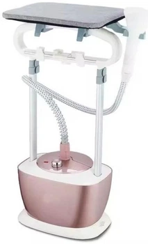 Вертикальний відпарювач для одягу Domotec MS-3042 2000 Вт, паровий відпарювач з резервуаром 1.6 л, підлоговий відпарювач для одягу з прасувальною дошкою, відпарювач для штор та текстилю, потужний парогенератор для дому