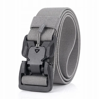 Ремінь швидкоз'ємний із магнітною пряжкою Tactical Belt 120x3,8 см, Сірий