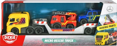 Ігровий набір Dickie Toys Вантажівка Мерседес з рятувальними машинами (4006333089091)