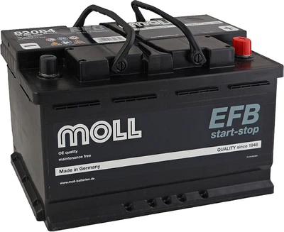 Автомобільний акумулятор MOLL Start-stop EFB 12 В 84 А/год 800 A (1082084)