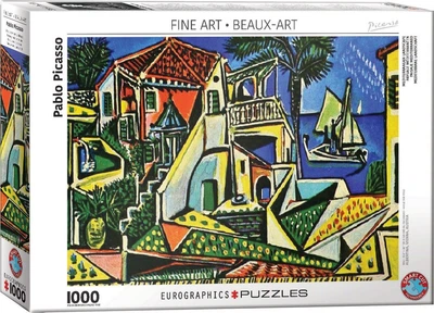 Puzzle Eurographics Krajobraz śródziemnomorski Pabla Picassa 1000 elementów (628136658546)