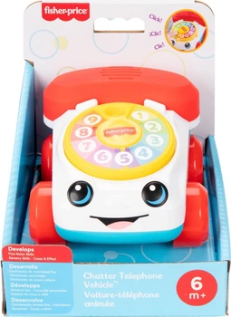 Samochodzik na kółkach Fisher-Price Wesoły telefon JKD56 (194735347360)