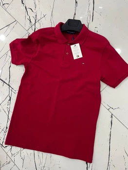 Поло-футболка чоловіча Tommy Hilfiger 3XL бордове