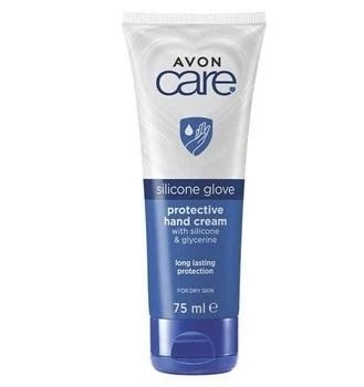 Захисний крем для рук Avon Care Silicone glove protective hand cream with silicone & glicerine «Сіліконові рукавички» 75 мл