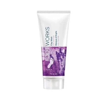 Маска для ніг Avon Care Foot Works Lavender Exfoliating Clay Mask з глиною та екстрактом лаванди 75 мл