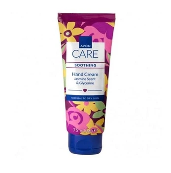 Захисний крем для рук Avon Care Soothing Hand Cream Jasmine Scent & glicerine з ароматом жасмину та гліцерином 75 мл