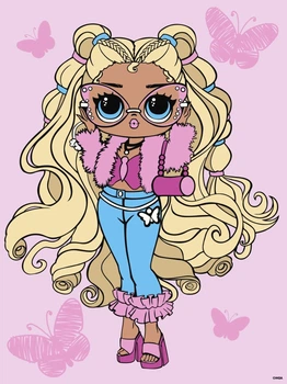 Obraz do malowania po numerach w oprawie Ideyka L.O.L. Surprise! Tweens Olivia Flutter 30 x 40 cm (4823104371373)