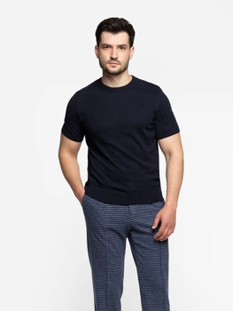 Футболка чоловіча темно-синя трикотажна Arber Crew-neck SS120 XXL зріст 5 синій (M09.19.09.621)