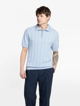 Поло чоловіче блакитне 100% бавовна Arber Polo knit MSS NAVT-123 XL зріст 5 блакитний (M09.05.23.621)