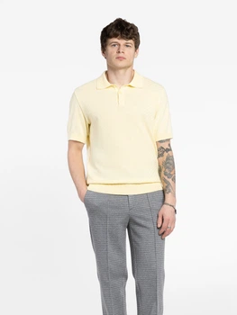 Поло чоловіче жовте 100% бавовна Arber Polo knit MSS NAVT-123 S зріст 4 жовтий (M09.42.26.621)