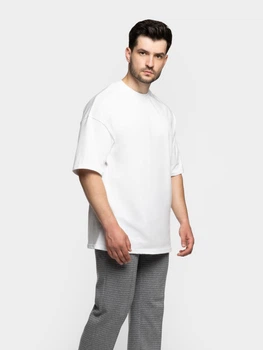 Футболка чоловіча біла з бавовняго джерсі Arber T-SHIRT Over M S зріст 4 білий (M13.05.00.611)