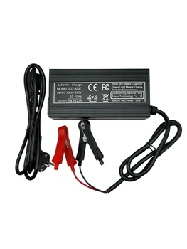 Зарядний пристрій LiFePO4 14.6V 20A (4S 12V) SJT-300E 300W з активним охолодженням та індикатором заряду