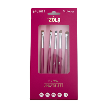 ZOLA Набір пензлів для брів Brow Update Set 5 шт