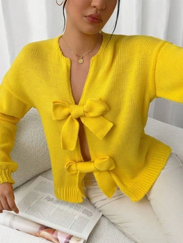 Кардиган SHEIN S Жовтий sz25022004664878870