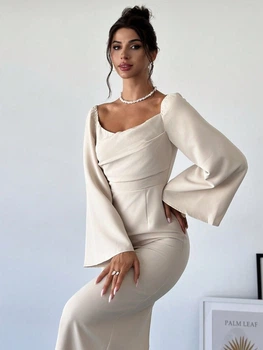 Сукня SHEIN M Світло-бежевий sz2406222743932877