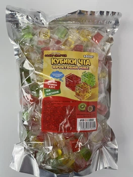 Кубики Чиа желейно мармеладные конфеты с натуральным соком 1 к