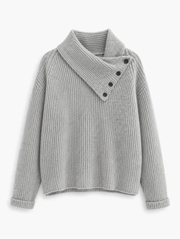 Светр Shein sz25090449458547499 XS сірий (100008017)