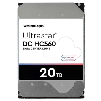 Жесткий диск 3.5" 20Tb Western Digital Ultrastar DC HC555, SATA3, 512 Мб, 7200 об/мин (0B48724)