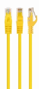 Патч-корд 1.5 м, UTP, Yellow, Cablexpert, Cat.6, CCA, PVC (PP6U-1.5M/Y)