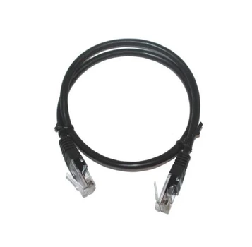 Патч-корд 0.5 м, UTP, Black, Cablexpert, Cat.5e, CCA, PVC (PP12-0.5M/BK)