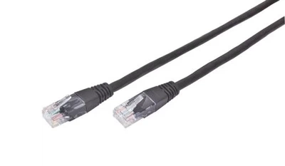 Патч-корд 2 м, UTP, Black, Cablexpert, Cat.5e, CCA, PVC (PP12-2M/BK)