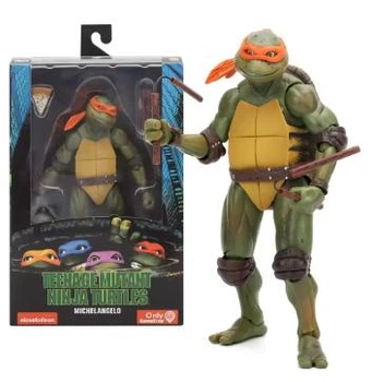 Фигурка подвижная Черепашка Ниндзя Мікеланджело, Teenage Mutant Ninja Turtles Michelangelo, 16см