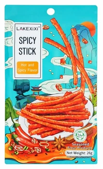 Снек латяо Lakexixi Spicy Stick Лейкексиси стики соевый снек острые палочки 26 г