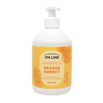 Мило рідке для рук та тіла 2в1 On Line Orange Blossom & Argan Oil 500 мл