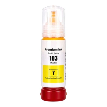 Чорнило 103 Premium Yellow (жовтий) 70 мл для принтерів Epson EcoTank серії L (L3100 / L3101 / L3150 / L3151 / L3200 / L3201 / L3250 / L3251)