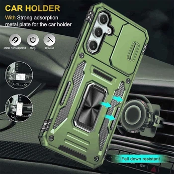 Противоударный чехол Camshield Army Ring для Samsung Galaxy A57 5G Оливковый