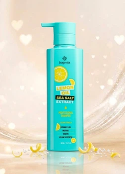 Шампунь для волос с экстрактом морской соли и лимонным маслом Lemon Oil Sea Salt Shampoo BG440 №001 (2029-01) 450 мл Bogenia
