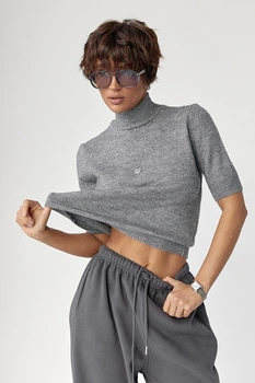 Женская вязаная американка Lurex Серый One Size (251113)