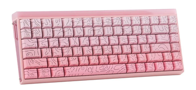 Игровая магнитная клавиатура Aula Hero 84 / Проводное подключение / Dragan King Magnetic Switch / Pink