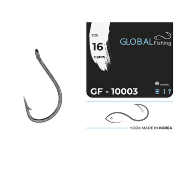 Крючок Global Fishing GF-10003 №16 11шт